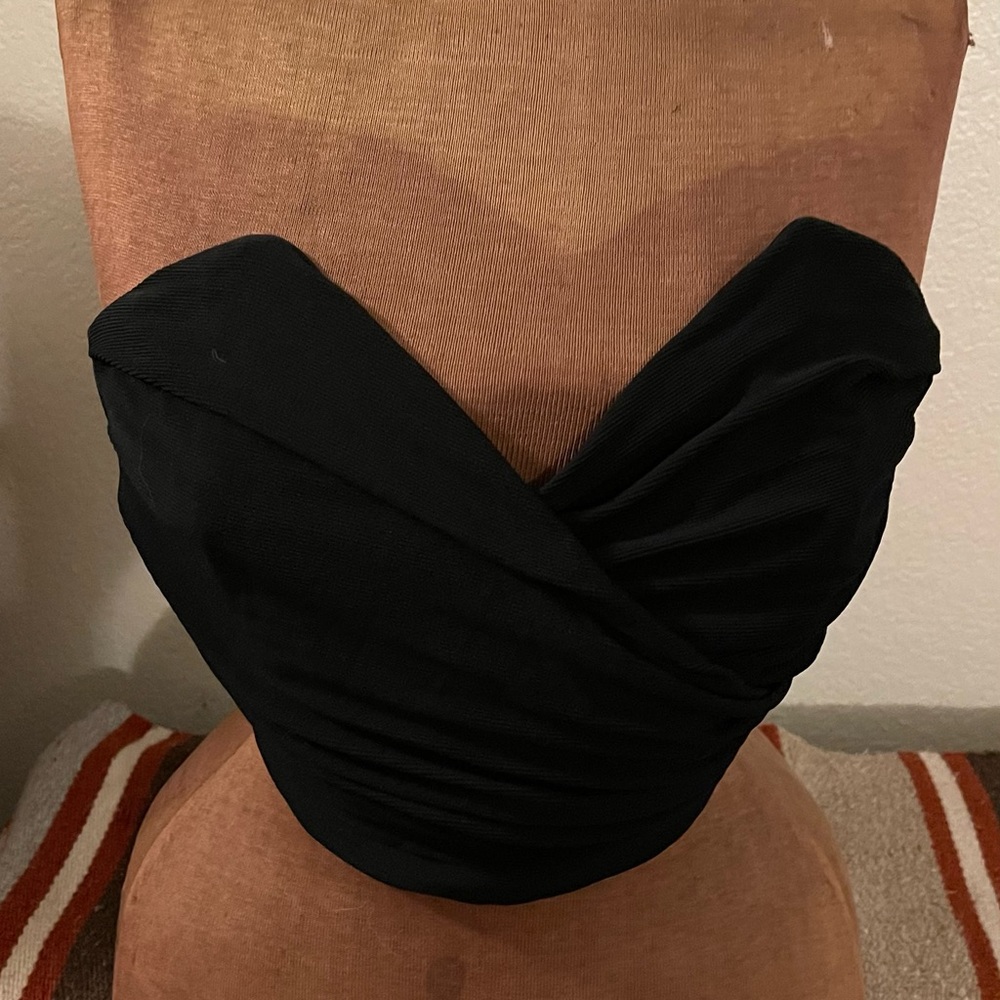 Vintage Arlotta Black Bustier in a Medium or Sz 44-Italy